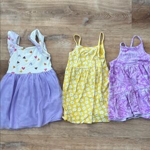 Cat & Jack Purple, Yellow, and Tie-Dye Kids Dresses